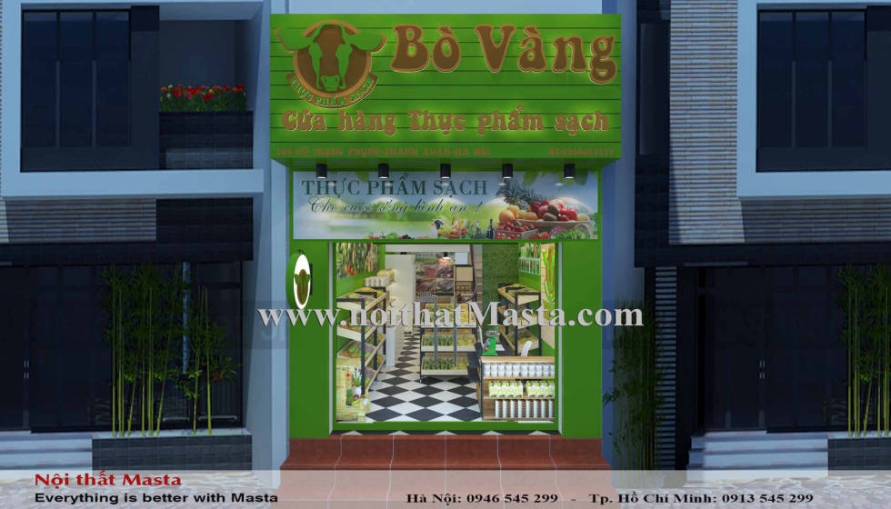 thiet ke shop thuc pham